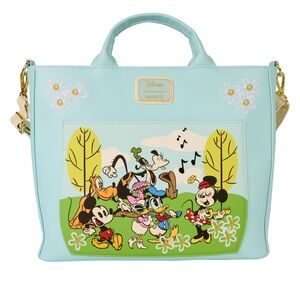 NWT Loungefly Disney Mickey Mouse & friends convertible tote backpack bag